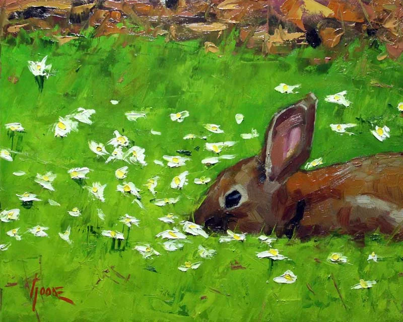 Hare in Flowers