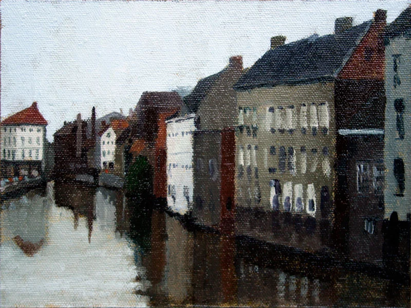 Canal in Ghent, Belgium