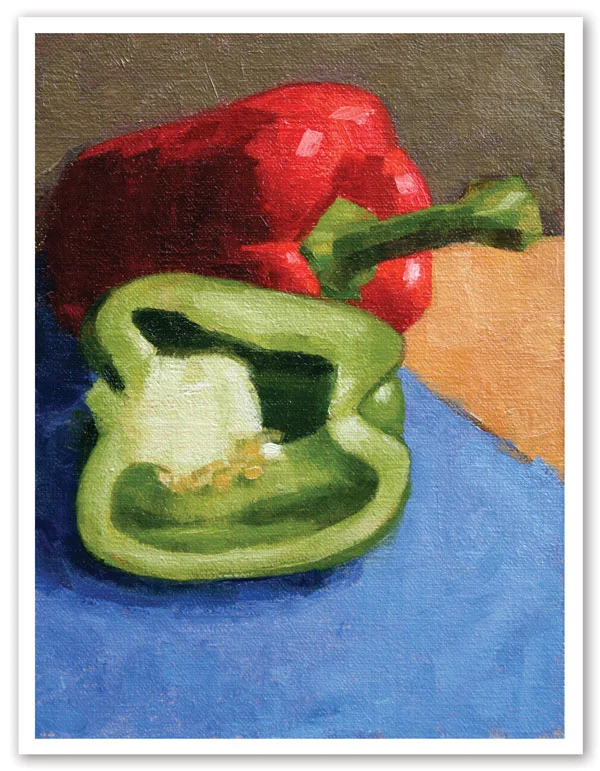 Red & Green Peppers (set of 5)
