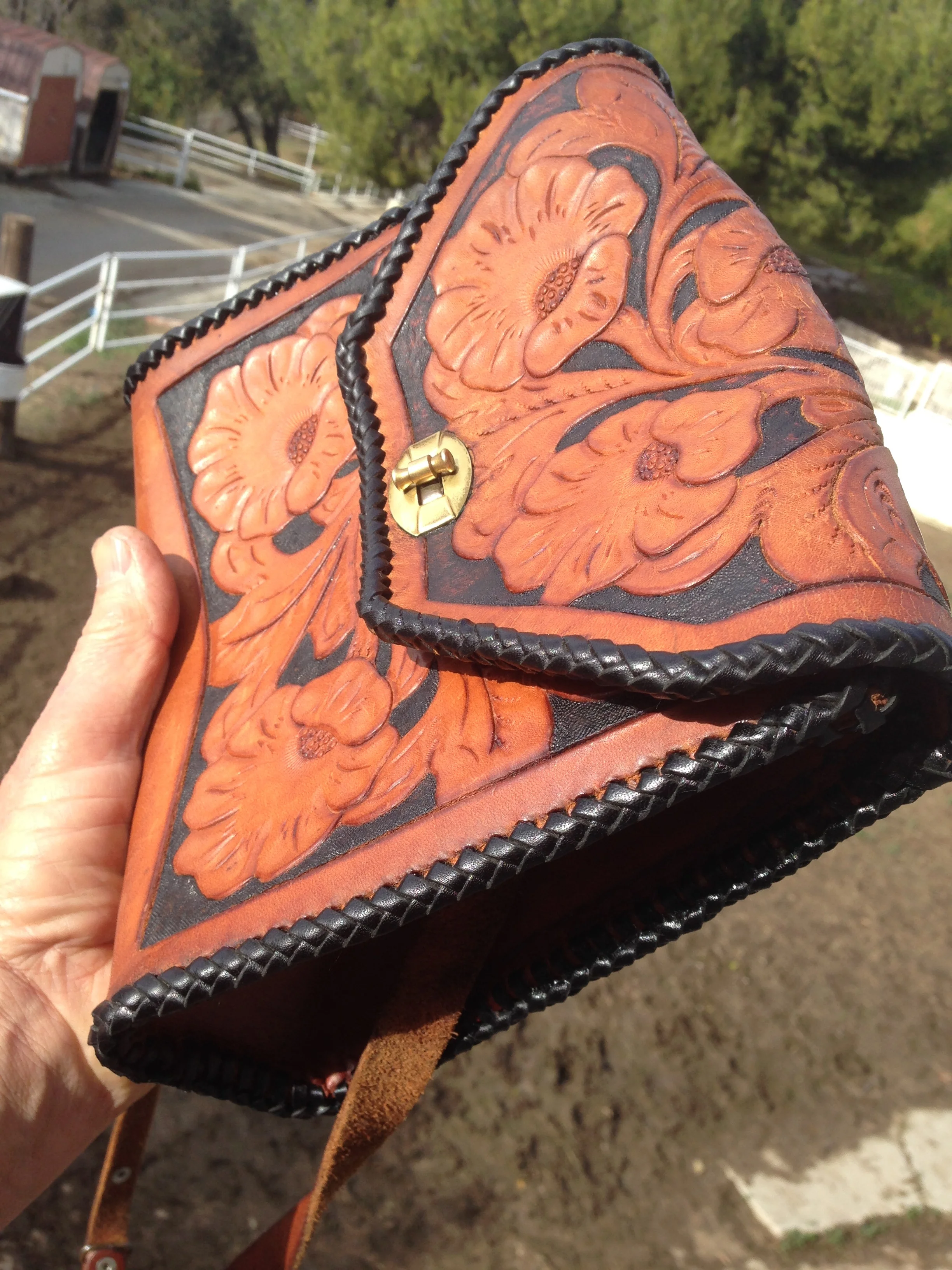 But for the restoration, we used kangaroo hide lacing, which will outlast split cow hide five to one. We also replaced the twist-closure snap