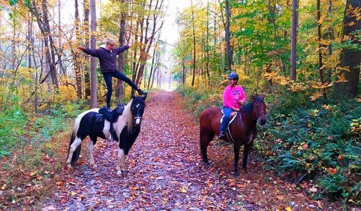 Kristina trick riding !
