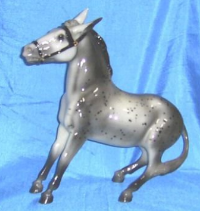 A balking mule !