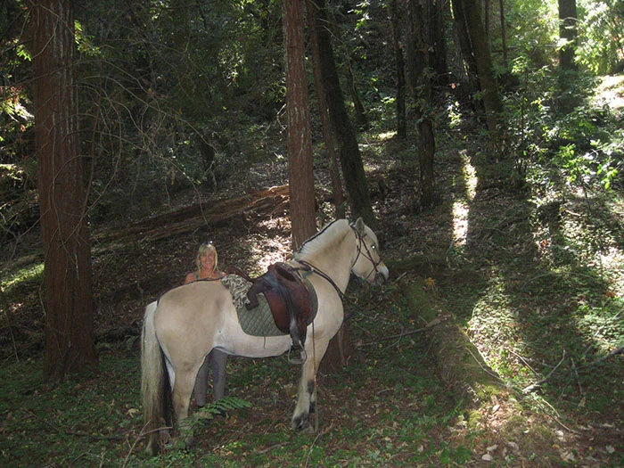 Beth Hamil and Martina in the forest