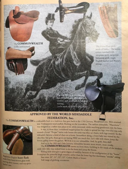 The Colin Dangaard Commonwealth side saddle