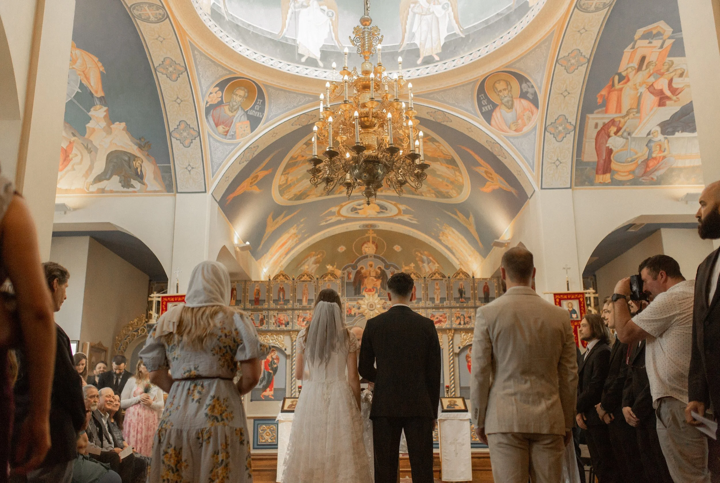  Russian Orthodox wedding photographer. Russian Orthodox wedding in St. Louis Missouri. Greek Orthodox wedding photographer Kindred Photo Co. St. Louis Missouri cinematic wedding photographer that specializes in romantic, true to color wedding photog