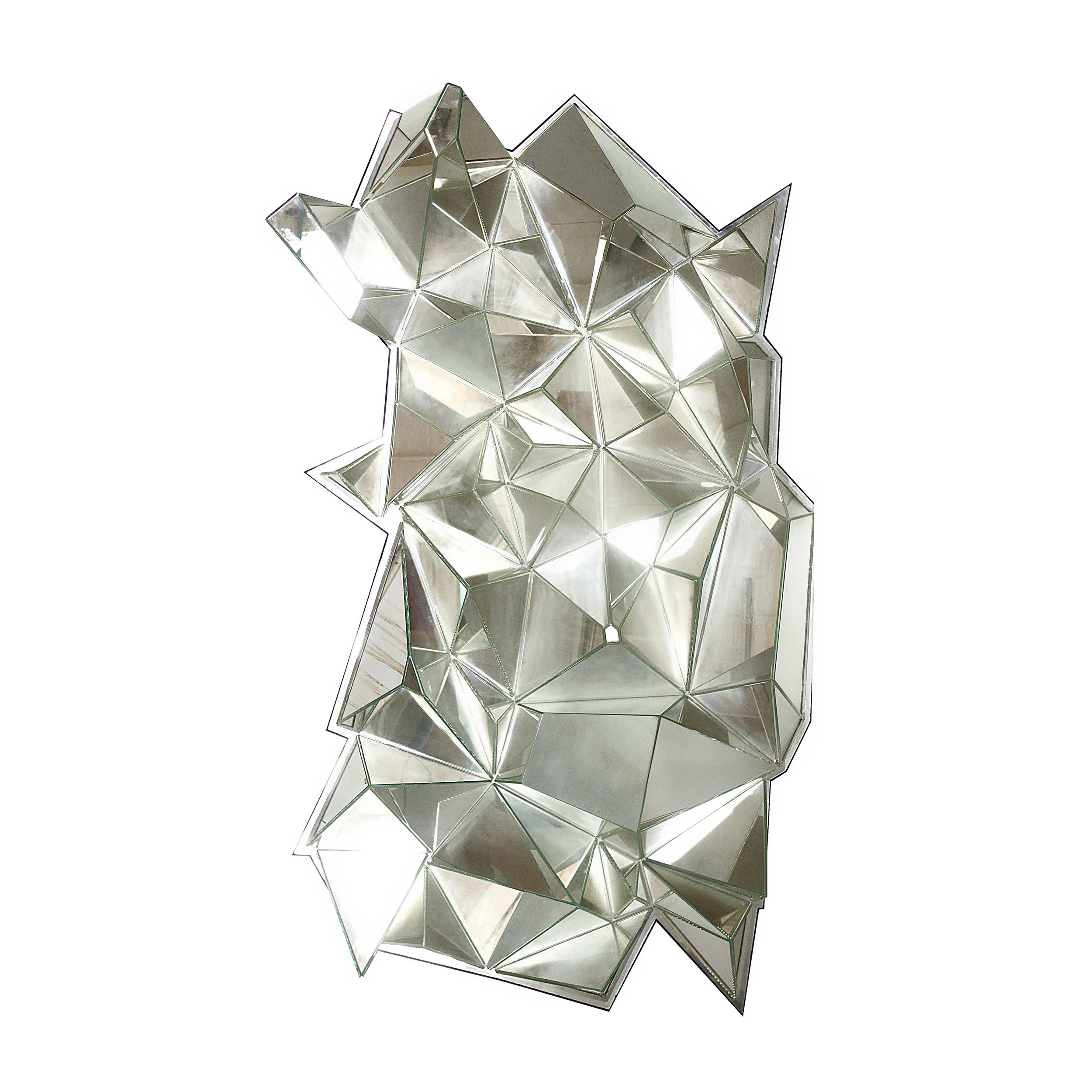 Artisan Multi-Faceted Decorative Mirror