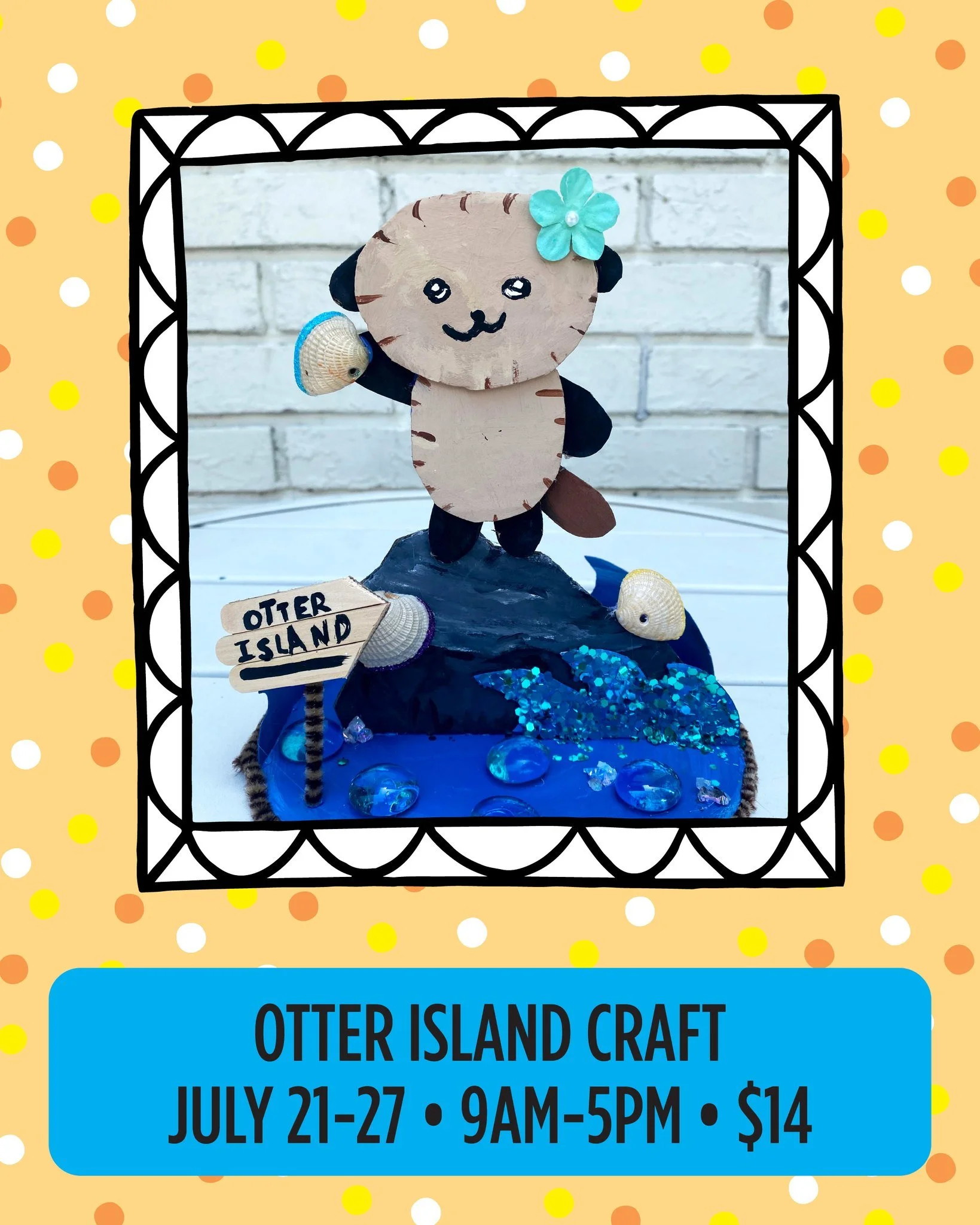 🌊🦦 Say &ldquo;shell yeah&rdquo; to summer fun! This week's Otter Island Craft is making waves of fun, just $14. Bring everyone! 

#hennypenny #artsandcrafts #visitsavannah #savannahga #localcoffeehouse #starland #artspace #kidfriendlyactivities #sa
