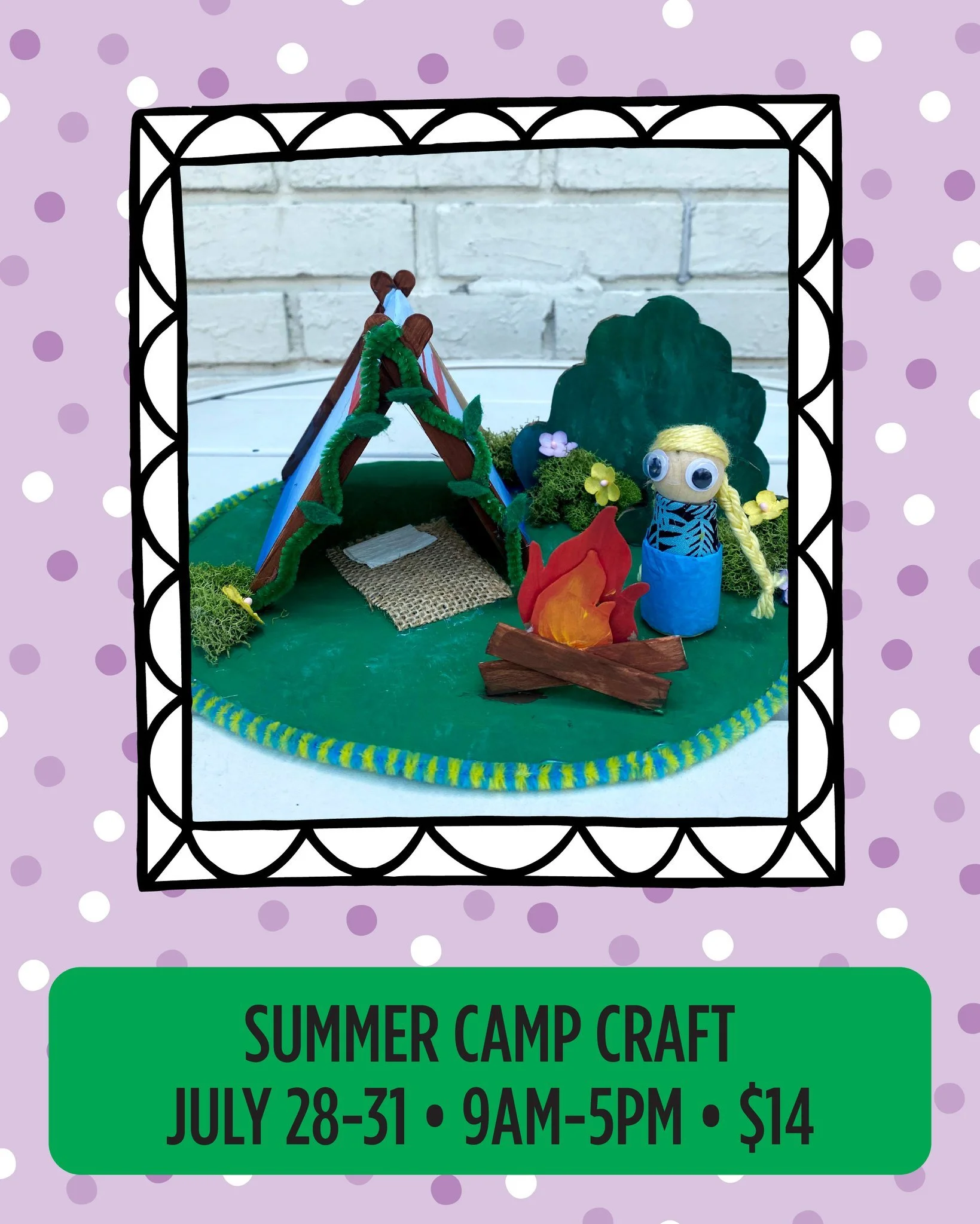 Here comes the campiest craft of the summer! 🏕🔥 Step into nature without leaving the table&mdash;This week's Summer Camp Craft is packed with mini outdoor magic! All week long, 9-5, and just $14. Come craft the day away! 

#hennypenny #artsandcraft