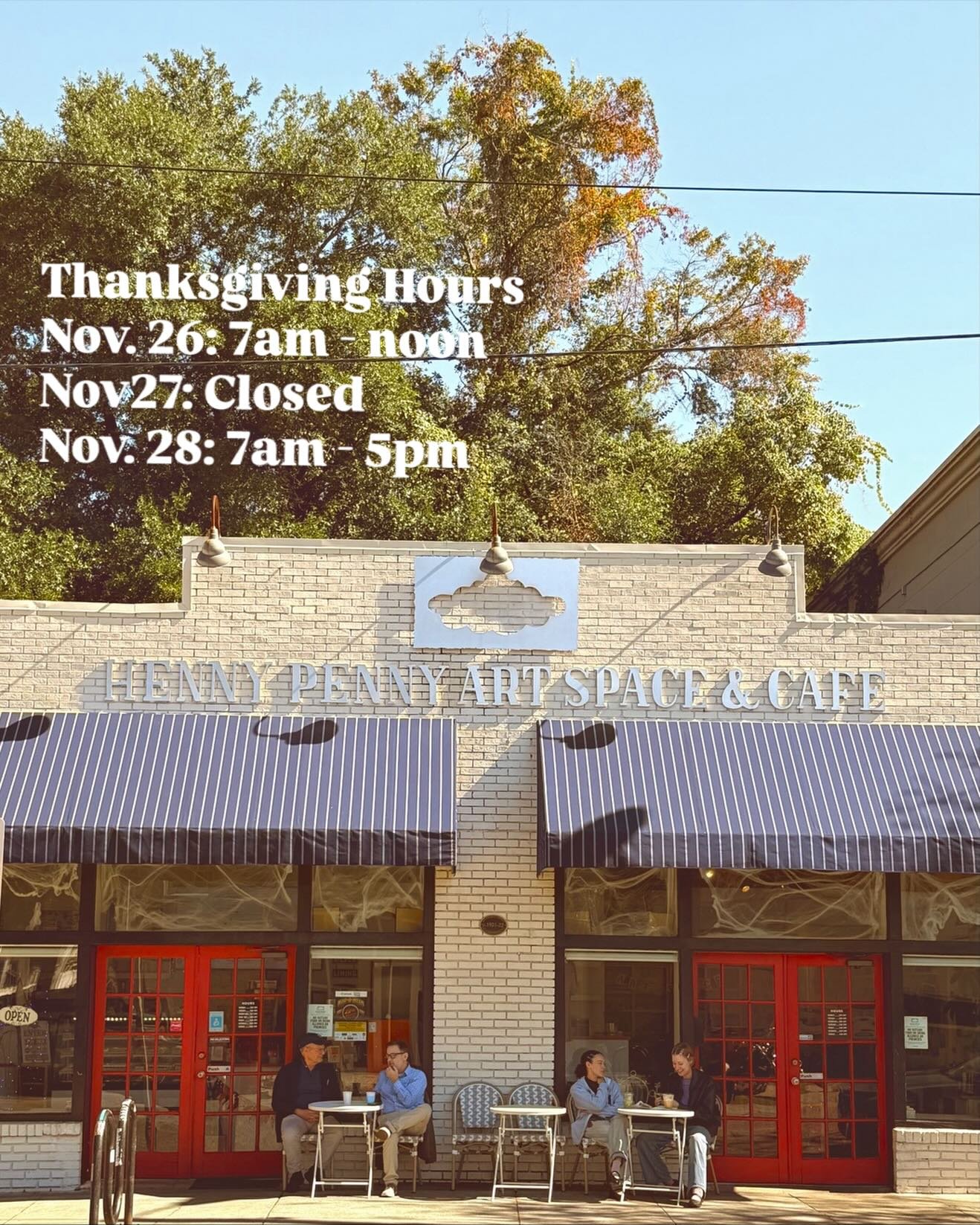 Happy Thanksgiving to all of Henny Penny friends! We&rsquo;re closing up early today, closed tomorrow and back to regular hours on Friday. 

#starlanddistrict #artandcoffee🎨☕️ #localbakeryshop #familytime #thanksgiving2025