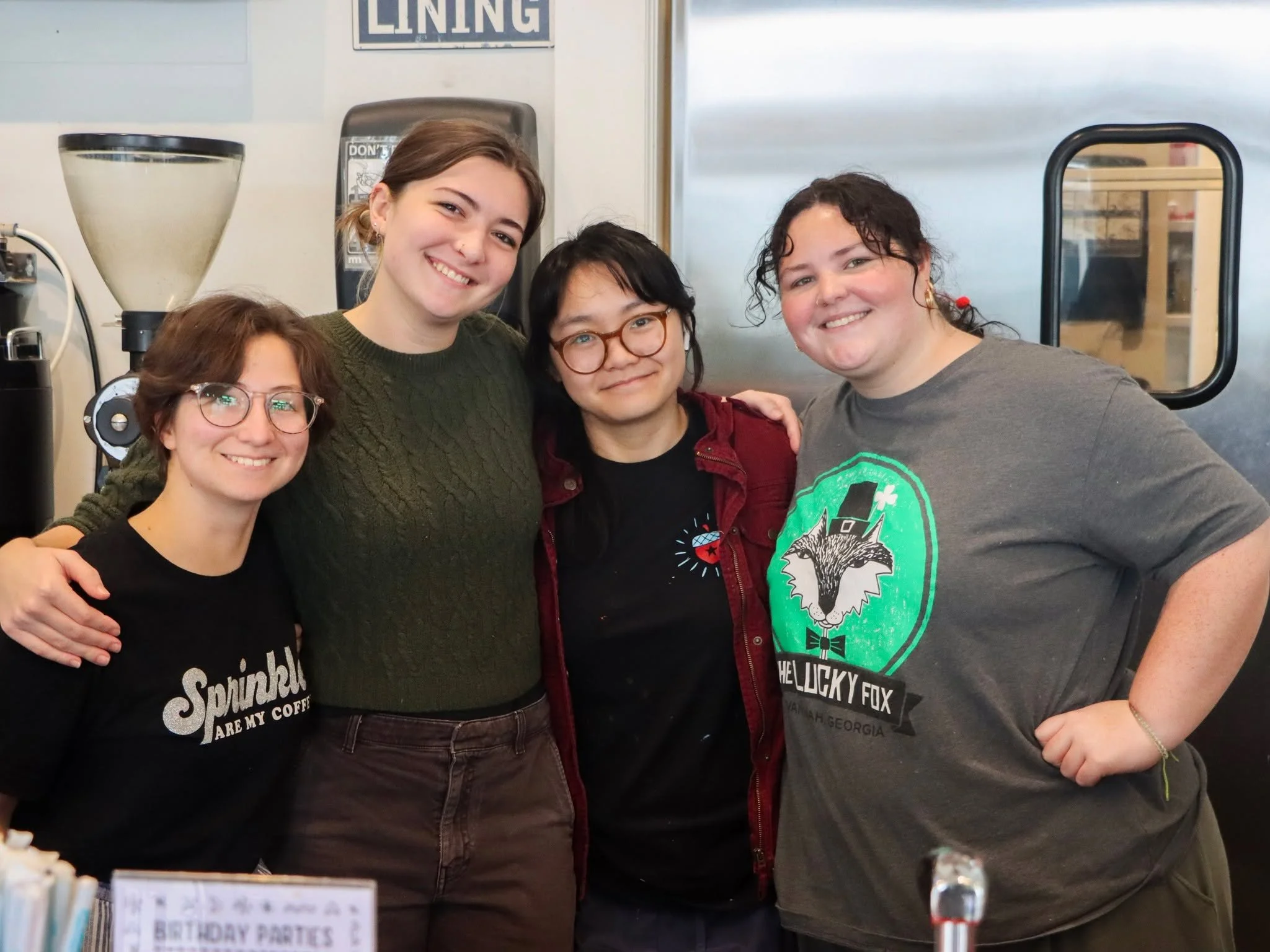 Smiles from the crew that keeps the coffee flowing and the good vibes brewing ☕❤️

We&rsquo;re grateful for this amazing team and for everyone who walks through our doors.

#HennyPennyCafe #CafeCrew #SavannahEats #CoffeeCommunity #BehindTheCounter