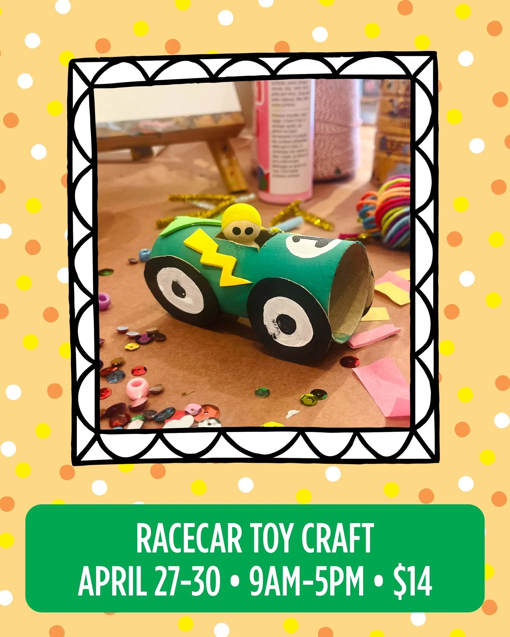 🎨 Craft of the Week: Racecar Toy Craft

Perfect for all ages and all skill levels.

No reservations needed&mdash;projects available daily 9 AM&ndash;5 PM, just $14 per project.
Come get creative with us!

#HennyPennyCafe #CraftOfTheWeek #SavannahCre