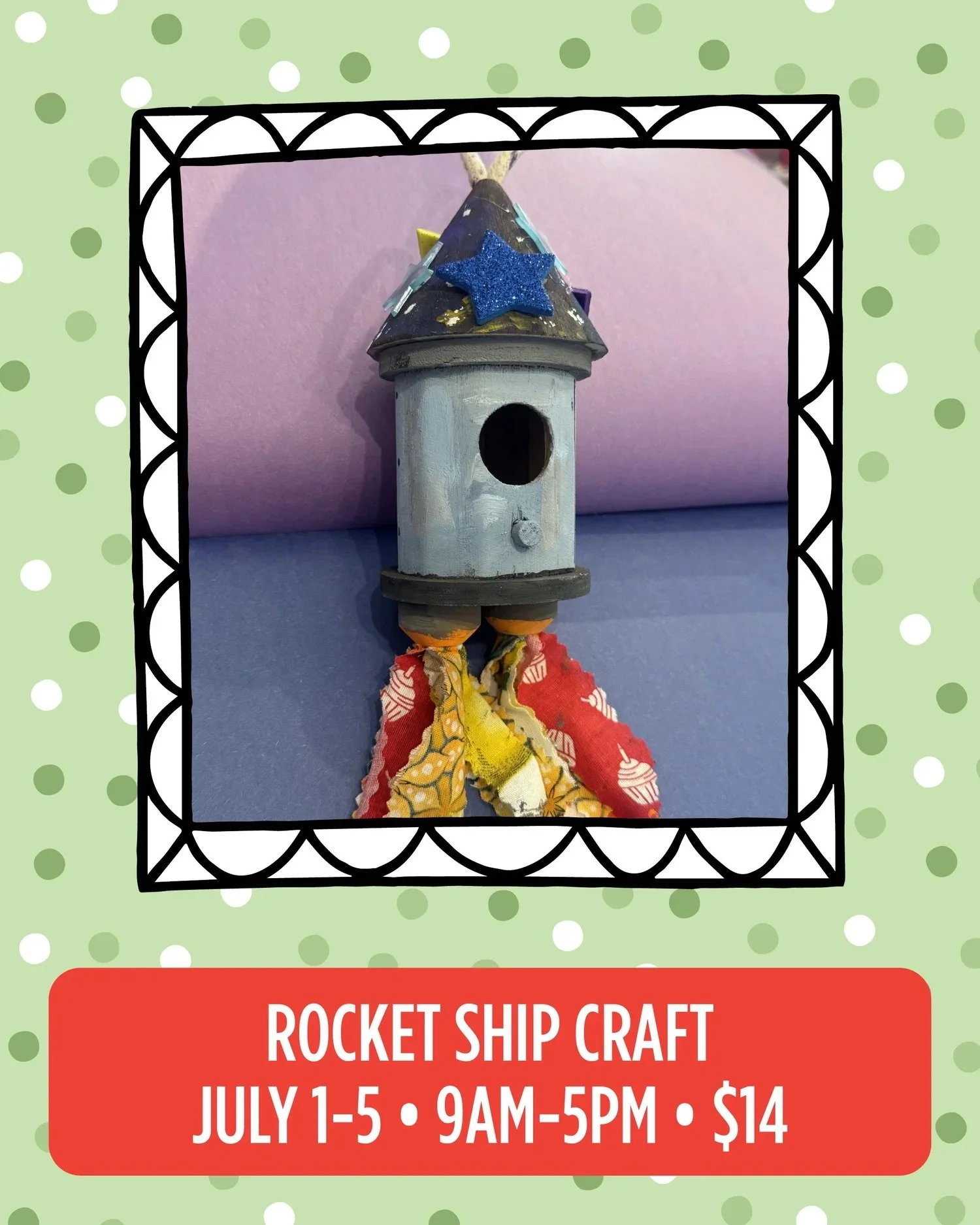 Our Craft of the Week is ready for you 🎨

Drop into our Art Space anytime from 9am&ndash;5pm and create your own&mdash;no reservations needed, just $14. It&rsquo;s the perfect little moment of creativity for kids and kids at heart. Come sip, snack o