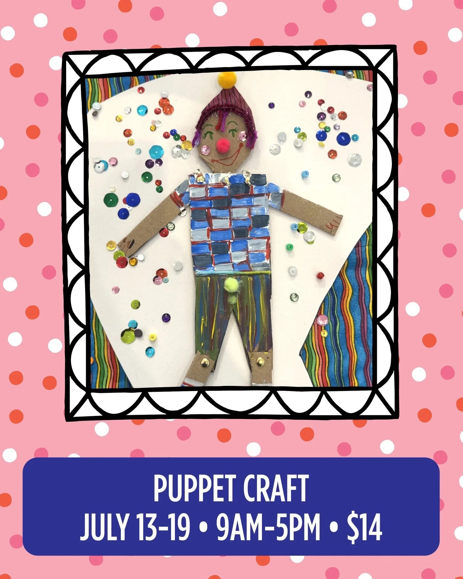 🎭✨ Craft of the Week: Puppet Craft!

Create your own playful puppet and bring your imagination to life in our Art Space.

We&rsquo;re open every day from 9am&ndash;5pm&mdash;no reservations needed. All projects are $14 and ready whenever inspiration