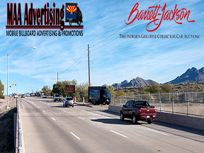 Mobile Billboard Advertising at Barrett Jackson Scottsdale Arizona