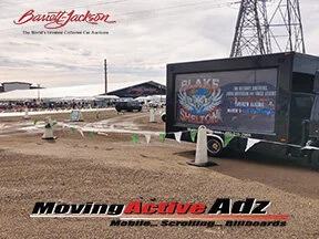 Mobile Billboard Advertising in North Scottsdale at Barrett Jackson