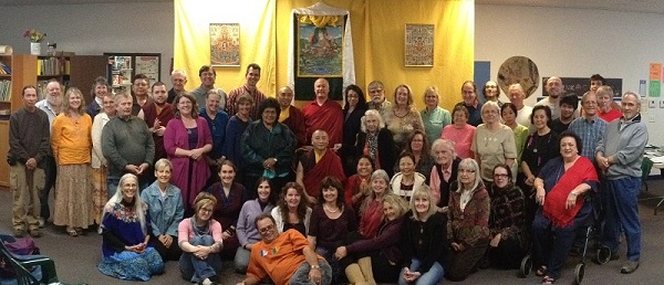 Bardor Tulku Rinpoche with friends and students in Phoenix, Arizona.