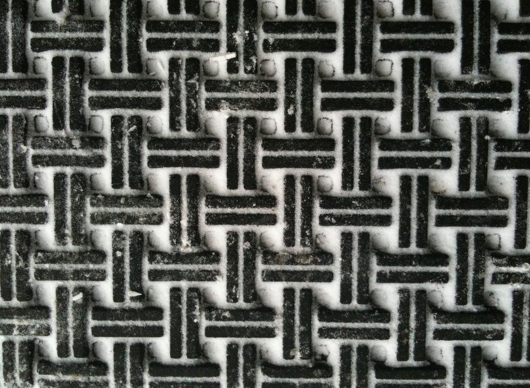doormat in winter