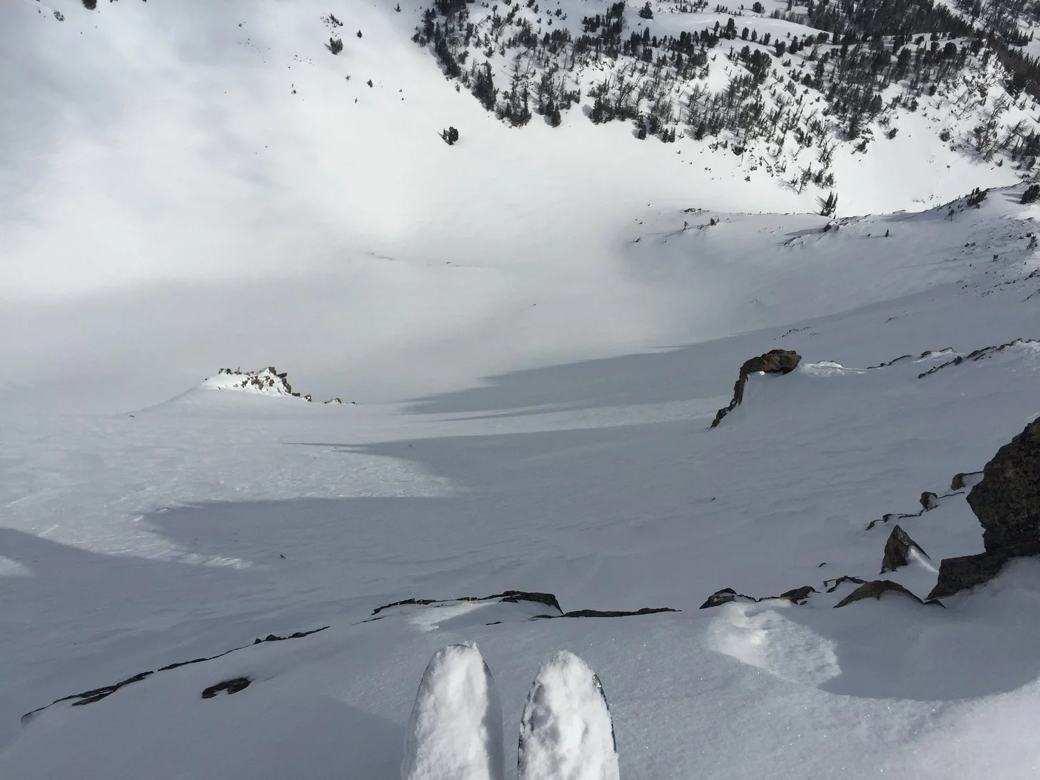 Big backcountry ski lines 