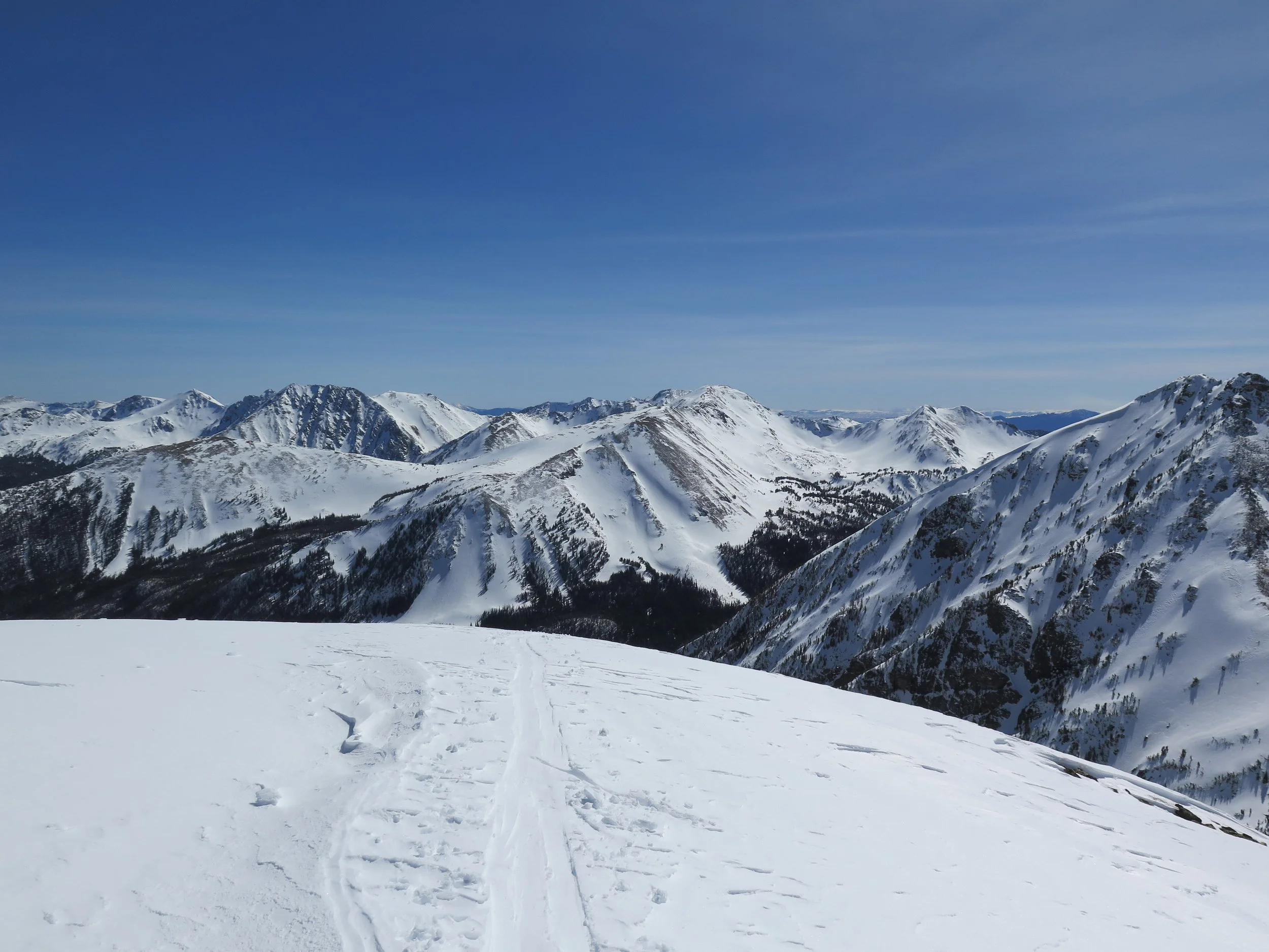 Backcountry hut trip adventure