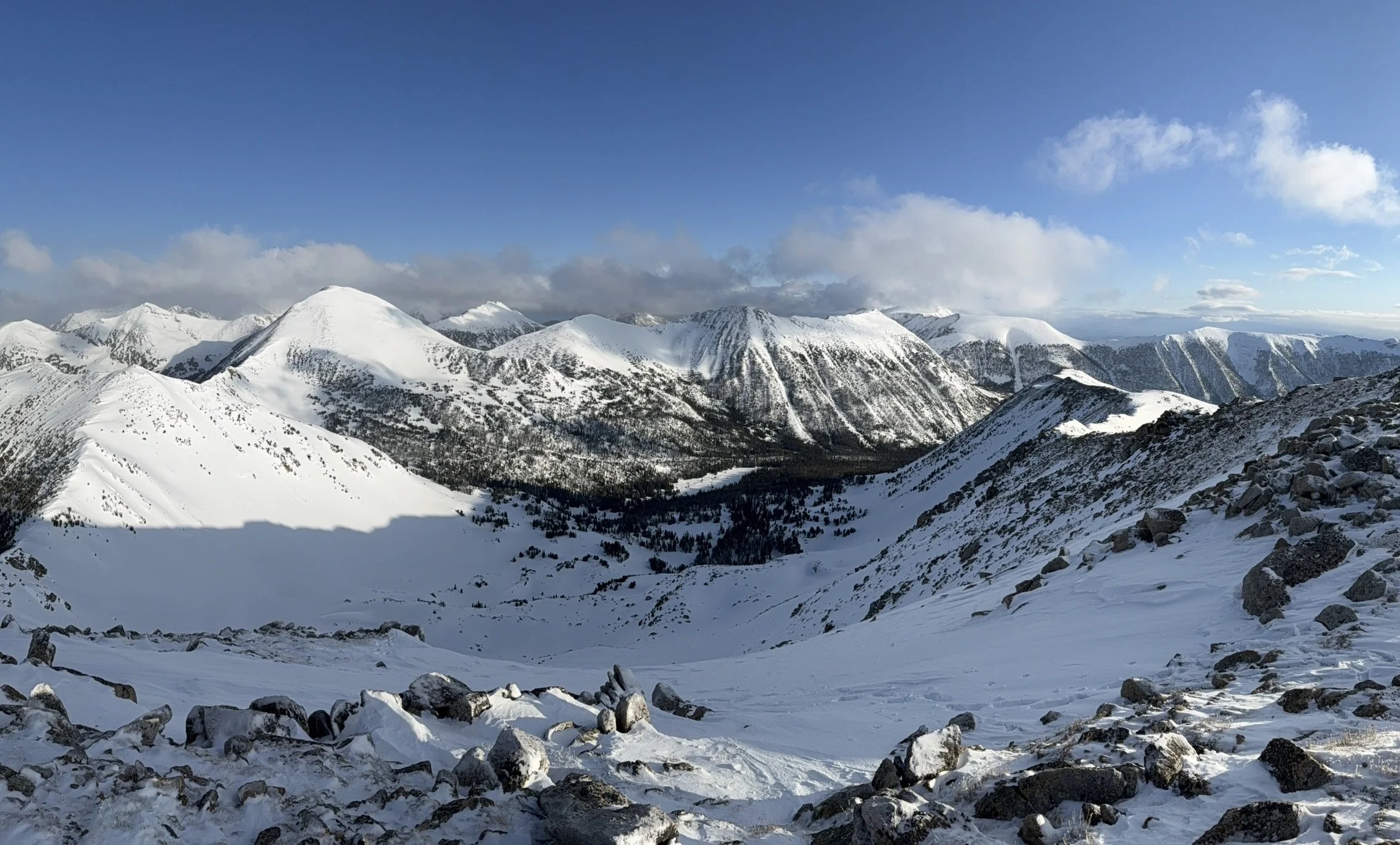 Montana Haute Route skiing
