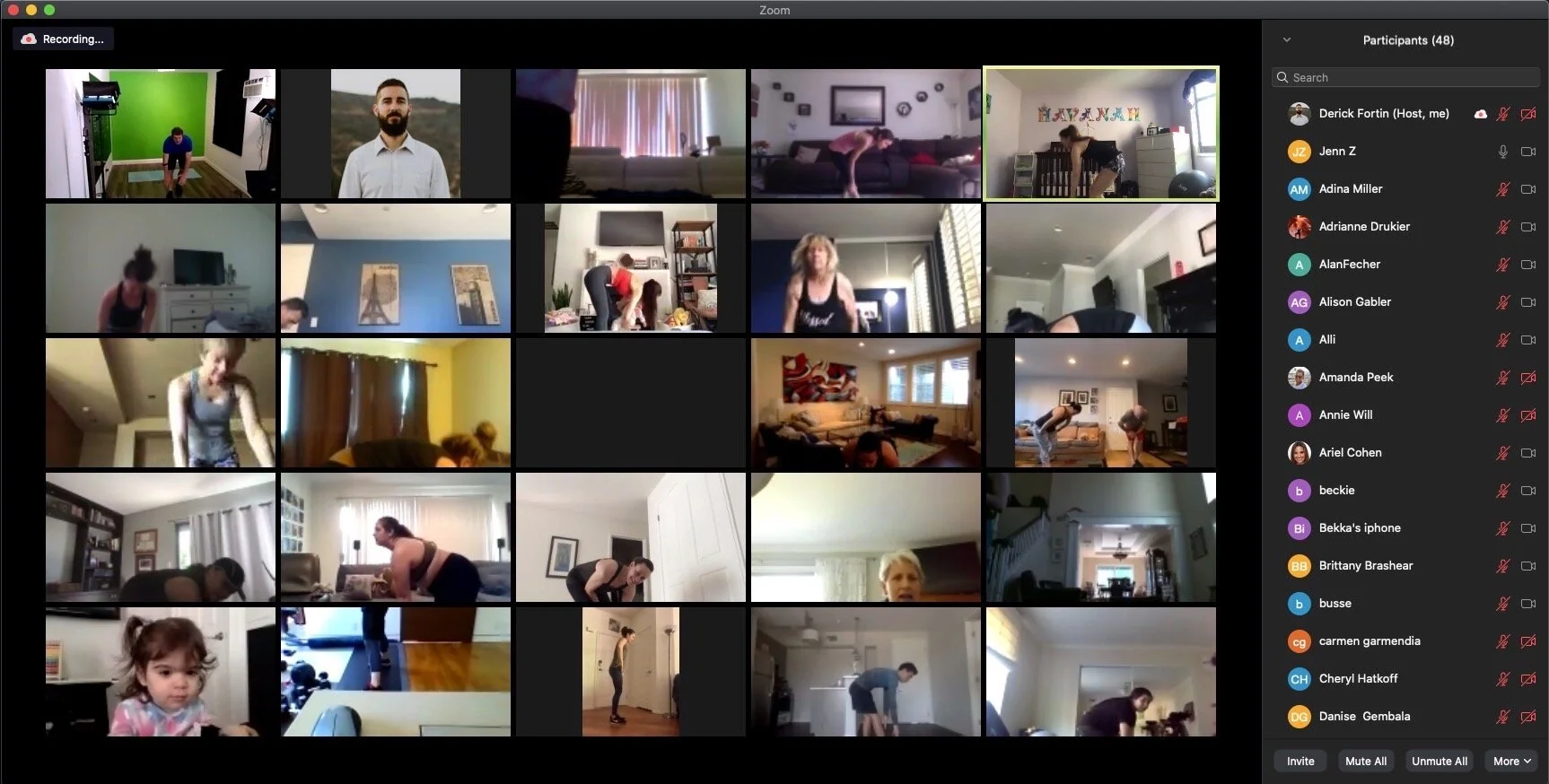 Quarantine Zoom Workout April 15th