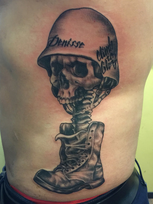 Skull tattoo by Andres Acosta | Post 12020