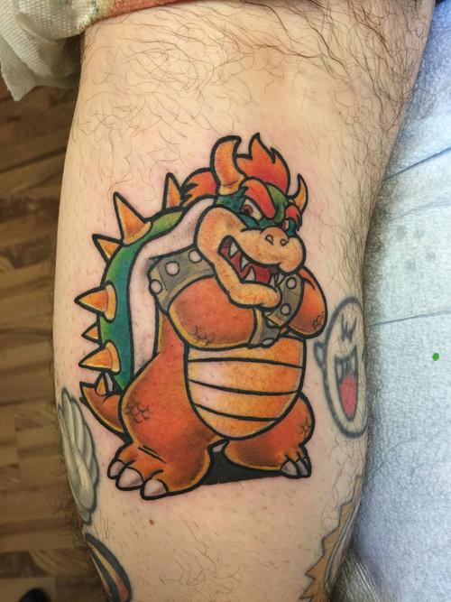 Super Mario Half Sleeve Tattoo pics  Global Geek News