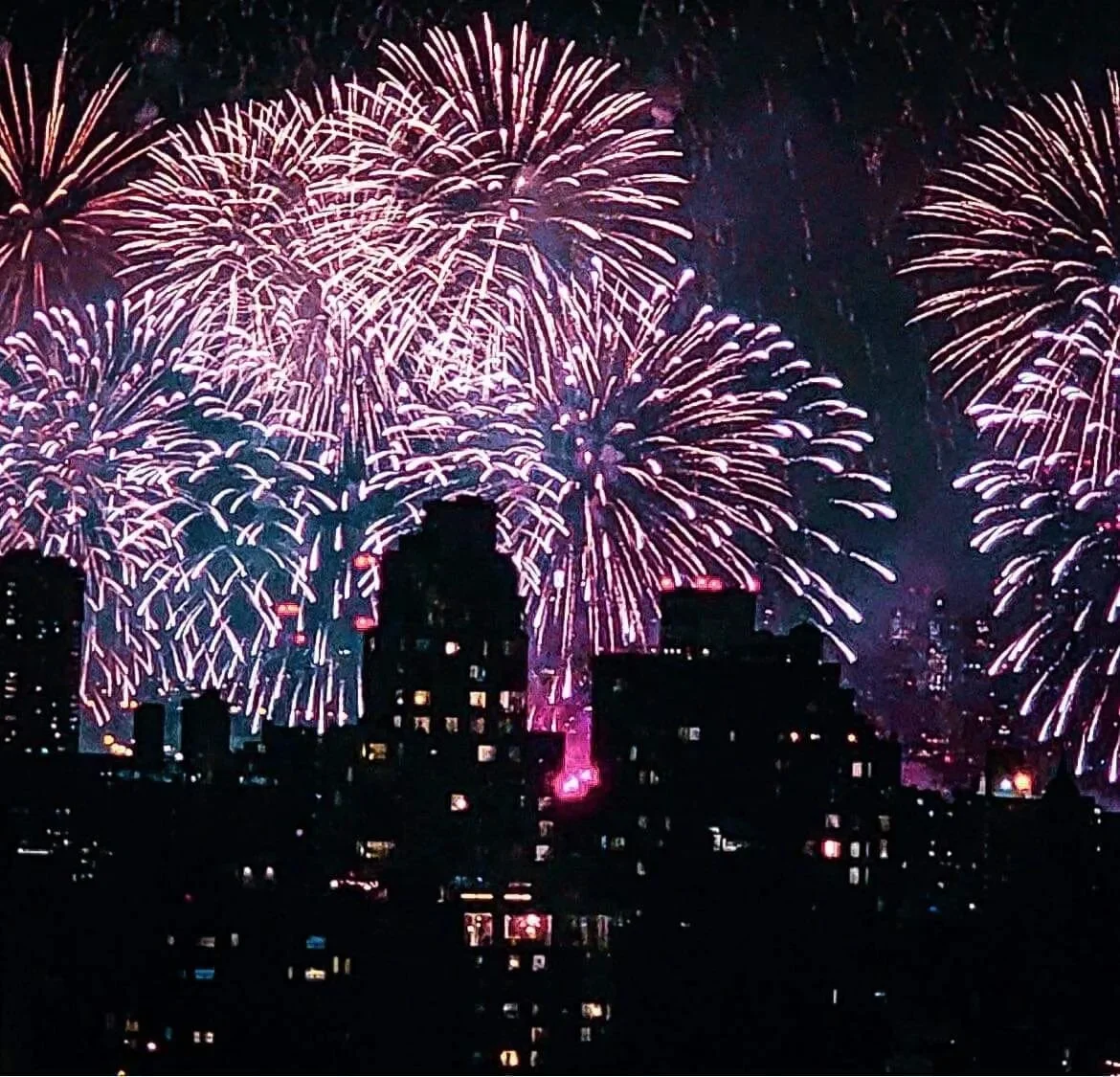 Fireworks with the family in Chinatown!