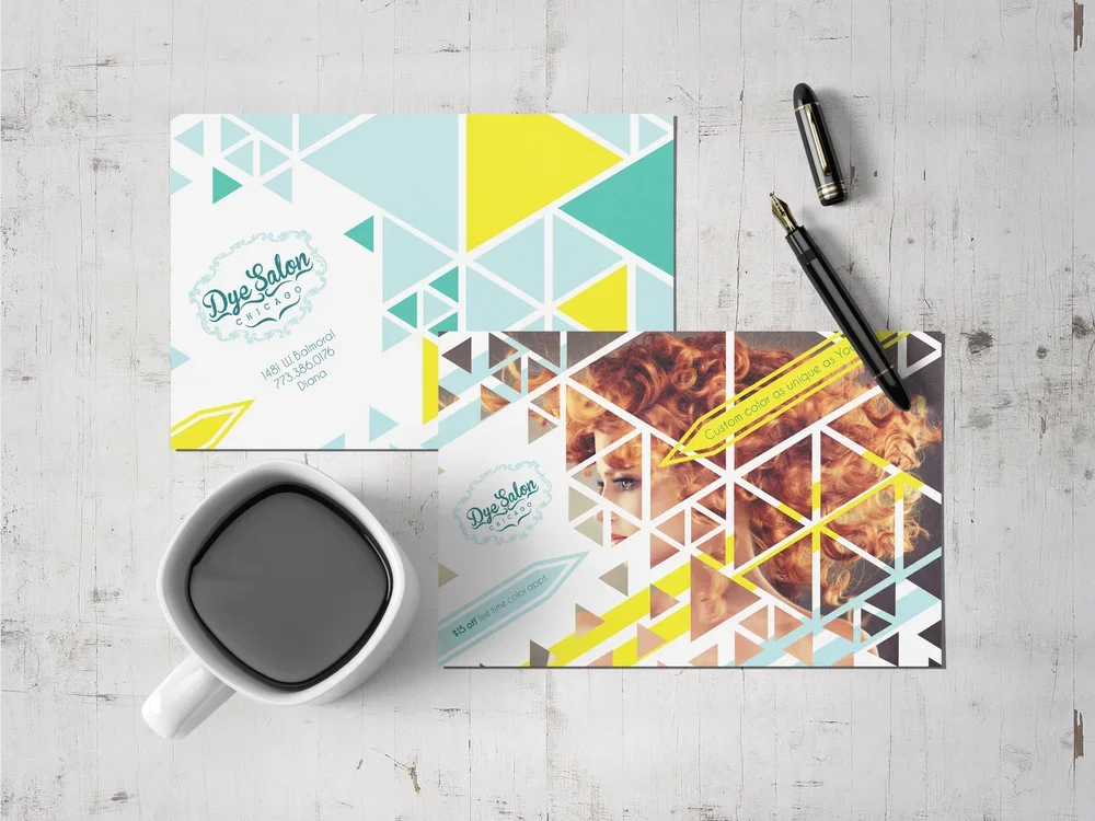 Dye Salon — Promotional Postcards