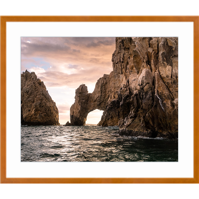 Cabo Arch Maple Frame Print.png