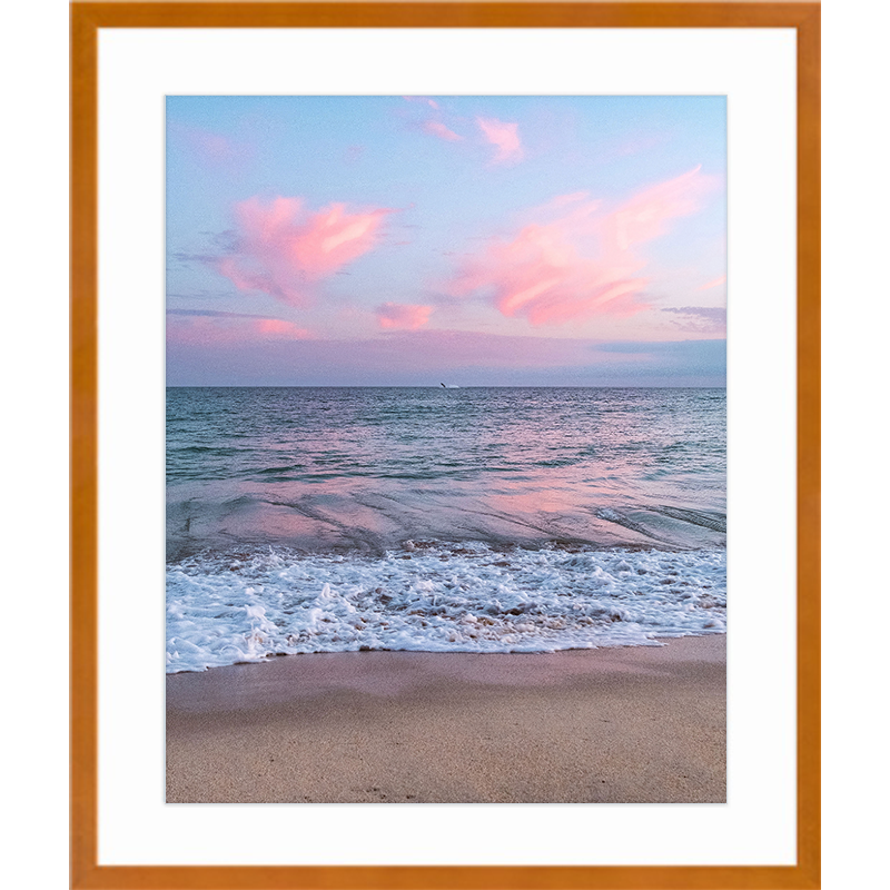 Breaching Whale Maple Frame Print.png