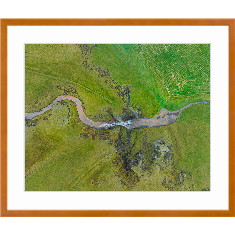 Nowhere Flow Maple Frame Print.png