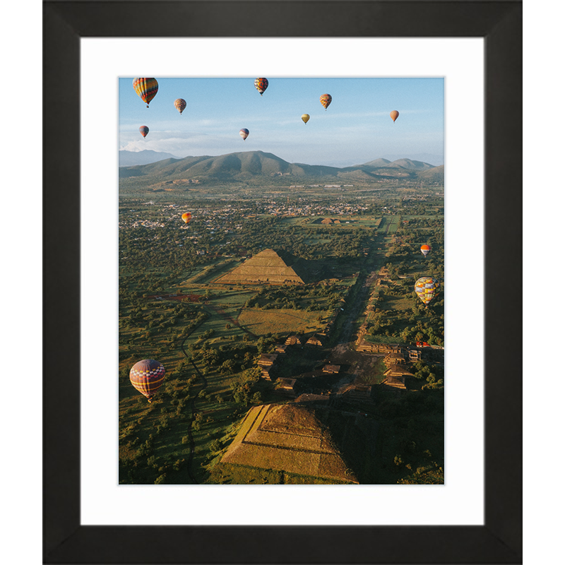 Teotihuacan Views Black Frame Print.png