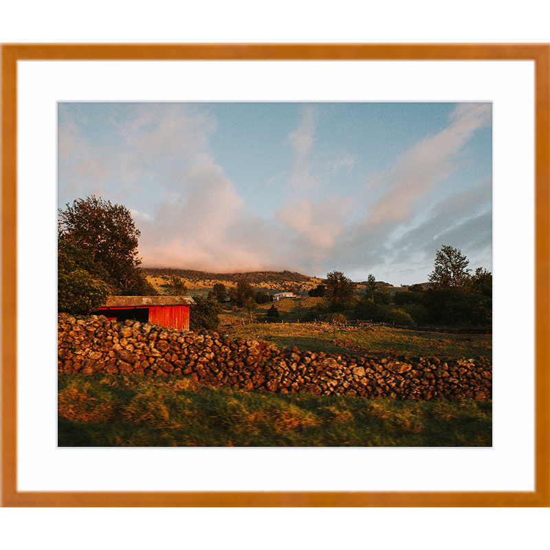 Golden Hour Maple Frame Print.png