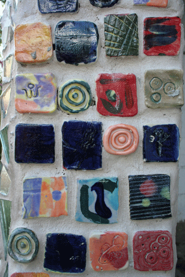 Designs by students and teaching artists