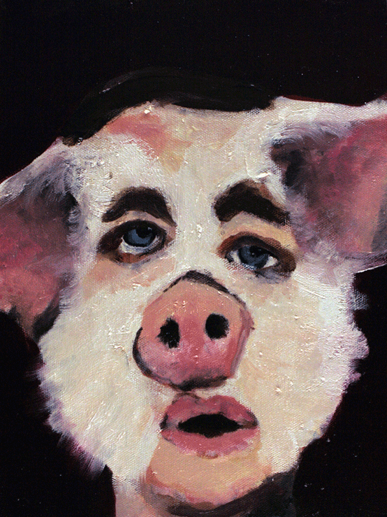Harp , 2013, oil on canvas, 12" x 9"