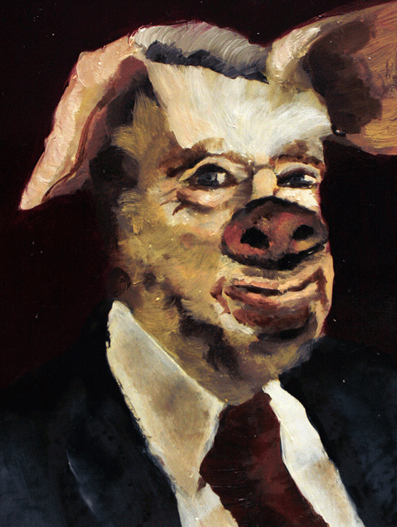 Senior , 2013, oil on canvas, 12" x 9"