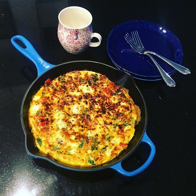 Saturday morning frittata #quick #easy #delicious #healthy #lecreuset