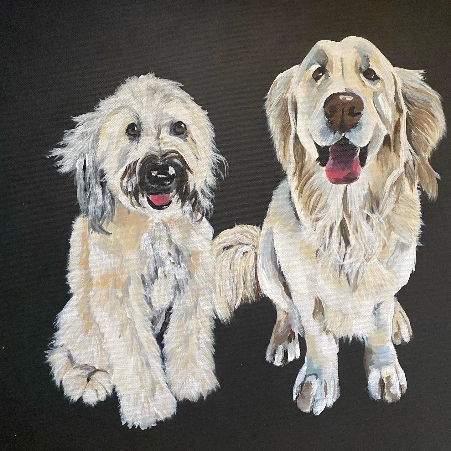 These besties are winging their way to my clients home. 
Acrylic on canvas
16x20