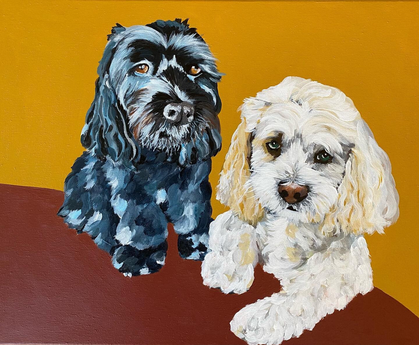 Grover and Olive 
Acrylic on canvas 
16x20

what cuties!!