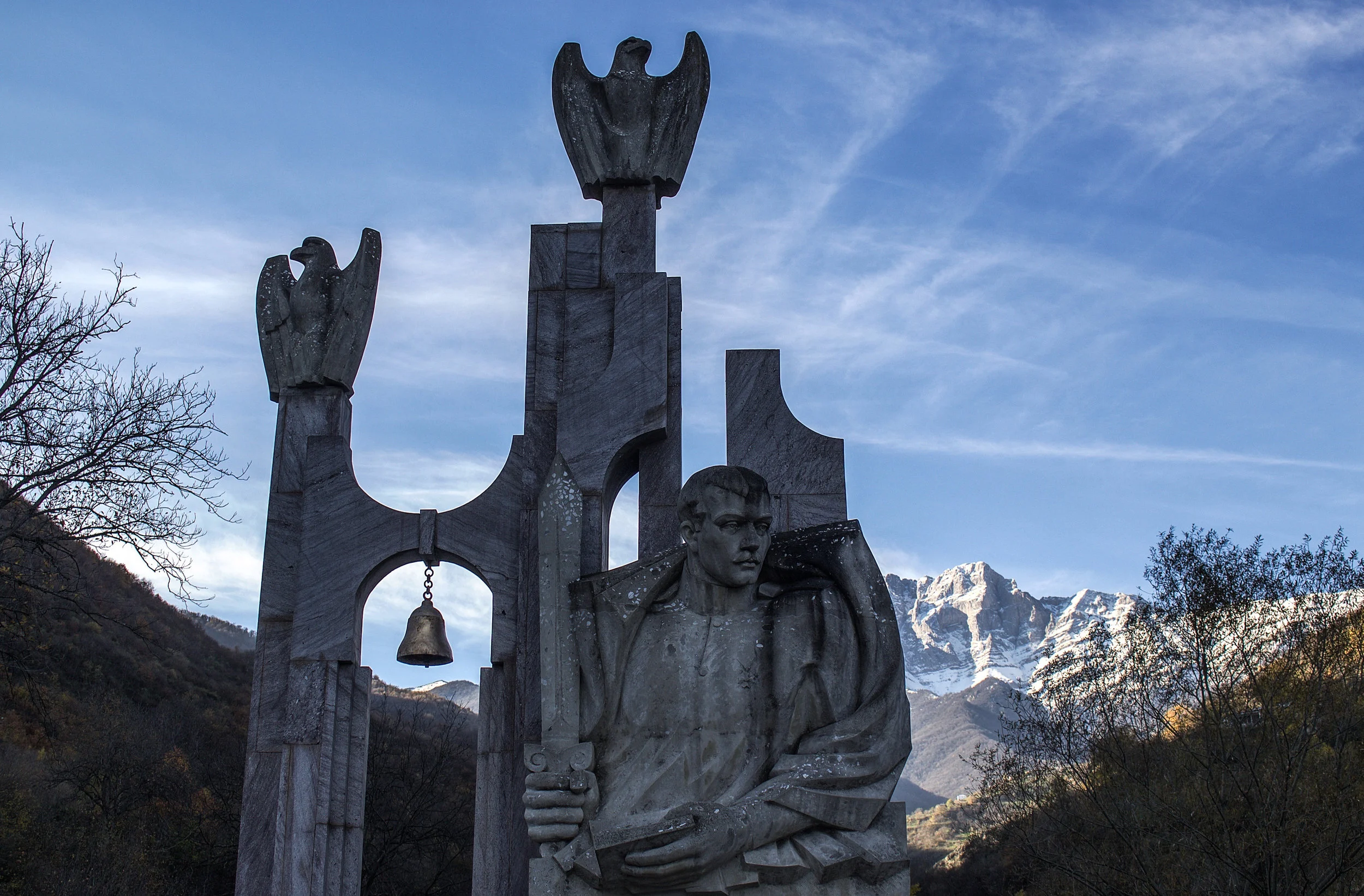 A monument to Garegin "Nzhdeh" Ter-Harutyunyan on the slopes of Khustup Mountain, where his right hand is buried. Garegin was born on January 1st 1886, the youngest of four born to a priest in the village of Kznut, Nakhchivan. His father died when he was only two years old, and was given an education under the patronage of a man who founded the Armenian Revolutionary Federation. He went on to become one of the most revered military commanders and political strategists in Armenian history; an extraordinary fighter, orator, statesman, philosopher, and prolific writer whose collective works helped shape a national ideology. One of his important accomplishments - the defense of Karakilisa - was crucial for the survival of Armenians in their ancestral lands, allowing for the creation of the First Republic of Armenia. The genocide forced surviving Armenians from 90% of their lands, and after defeats at Yerznka, Kars, and Alexandropol; if any of Sardarabad, Aparan, or Karakilisa were lost to Turkey's three pronged invasion - Armenia would be wiped off the map entirely. The head of the Armenian armies fell into despair telling Nzhdeh, "I have no army; do what you can". Garegin Nzdeh managed to inspire and mobilize the population of despairing and hopeless locals and refugees - outnumbered and ill-equipped - to hold off the Turkish army for four days, with a speech given in a Dilijan church yard, saying "Straight to the frontline, our salvation is there." General Wehib Pasha was forced to report to Turkish headquarters, "We do not have the strength to defeat the Armenians. The three day battle in Karakilisa shows that as long as their existence is in danger they will prefer to die fighting... In short, we must come to terms with the Armenians... At Karakilisa, the Armenians proved that they can be the best fighters in the world." ... "I spit on your execution. You must understand who you are dealing with. I'm Garegin Nzhdeh, a staunch enemy of the Bolshevism. I dedicated my own life to the struggle for freedom and independence of my people. I defended Zangezur from the Turks and the Turkish Bolsheviks. Is it possible that I will be afraid of your execution?" "When you find me killed, bury my body at the top of Khustup to let me clearly view Kapan, Gndevaz, Goghtan and Geghvadzor." “Only a true nationalist is able to love the whole world. This is the Armenian nationalism. An Armenian nationalist does not exalt his nation and does not belittle others. He or she focuses only on his people and homeland, works and creates for the sake of and for the benefit of the nation, but the love of the nation should not lead to hatred towards the rest of humanity.” "The motherland must be loved regardless of her political regime and our political convictions." "Self-deception led us to a politics of begging, and because we were also weak, we gave ourselves over to maudlin sentimentality... Today we curse those political patrons, but we forget that beggars are given poorhouses, not independent homelands." "Every coward is biologically immoral." "To struggle in defense of what is right is not a calamity but a blessing." "Forgive me, God, for I sin for the sake of my homeland."