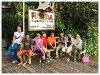 Our hotel: TRimba Ecolodge, Sekonyer River, Central Borneo