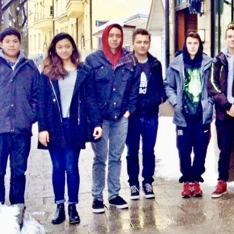 Skiing with Young Adults