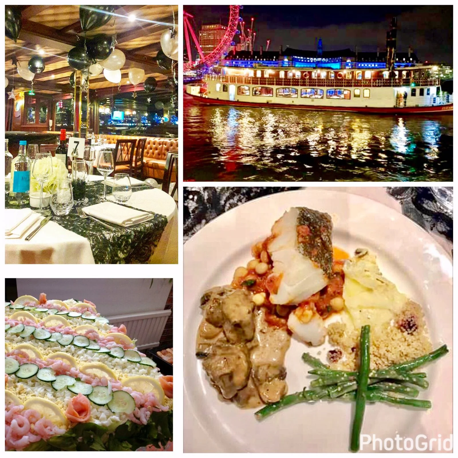 Continental Buffet Dinner- The Elizabethan, Thames Luxury Charters, London