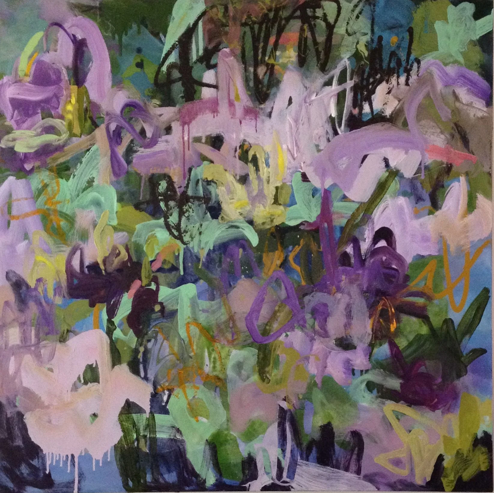 FROM HIS WINDOW 36 x 36 oil on canvas SOLD