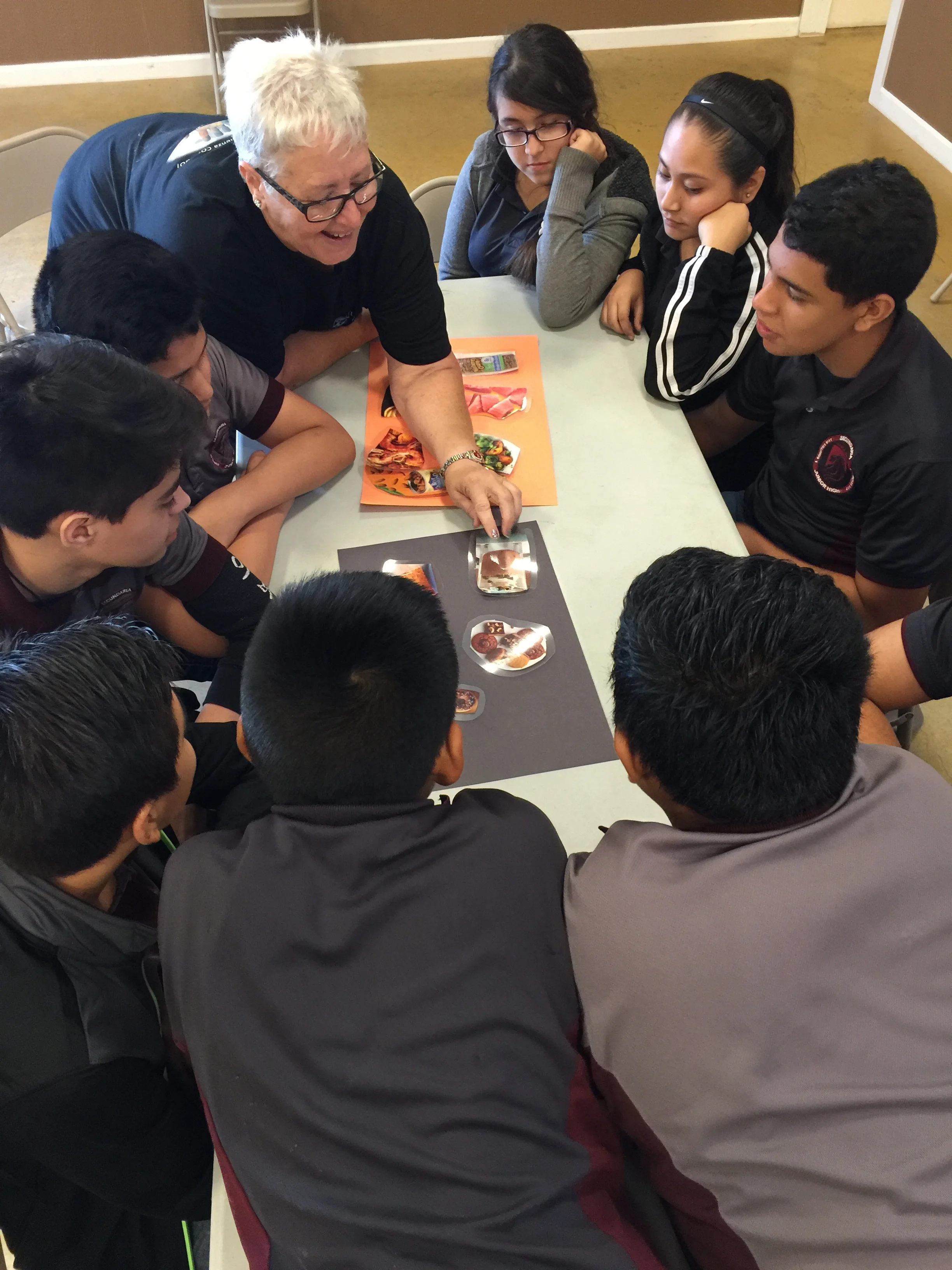  The older kids got to learn about healthy eating choices 