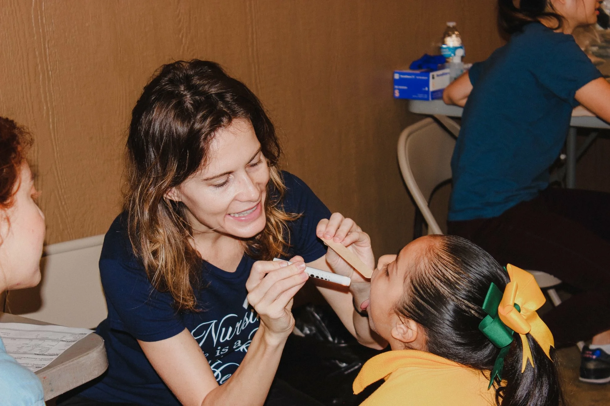  It’s not the easiest thing to check the tonsils and teeth of the little ones, but we definitely found a lot of cavities. The local dentist is offering a substantial discount to those who seek treatment! 