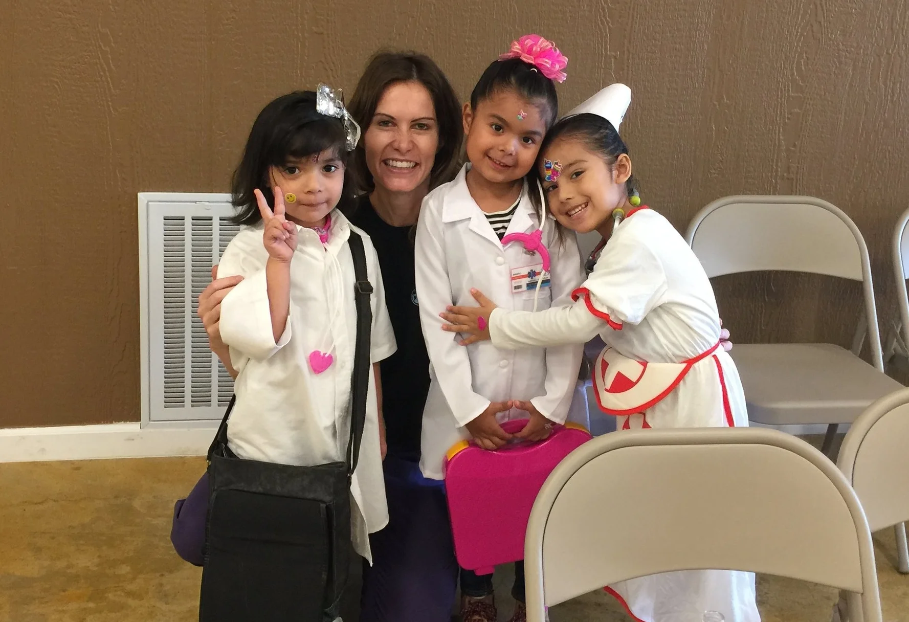  These three little nurses!  