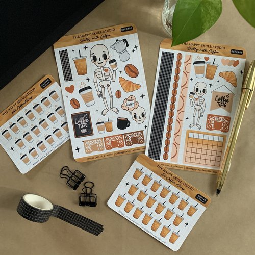 Cute Skulls Mini Sticker Sheet - Skull Planner Stickers – Lilactwist Designs