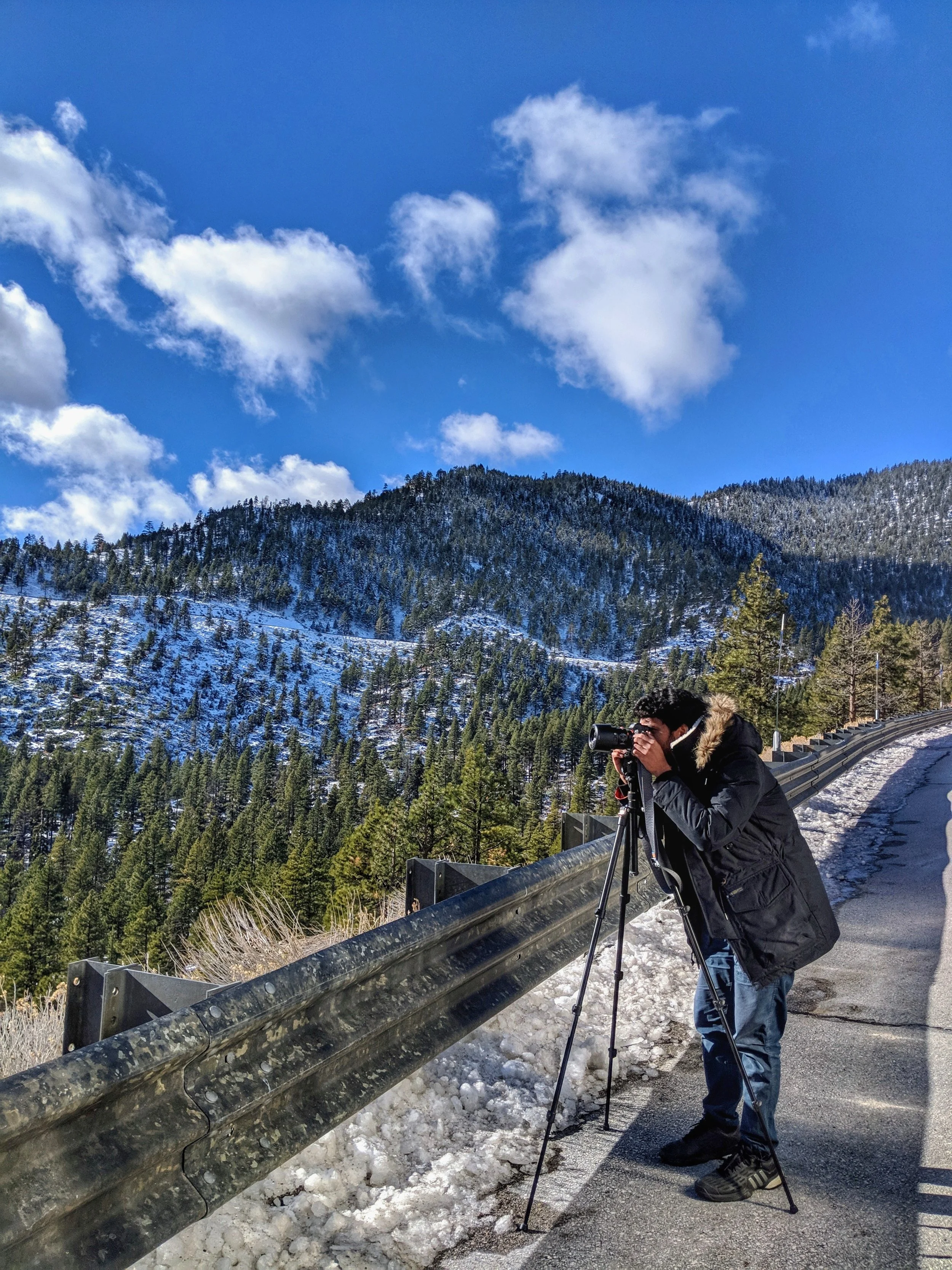 Shakir capturing one of the many breathtaking views around every corner!